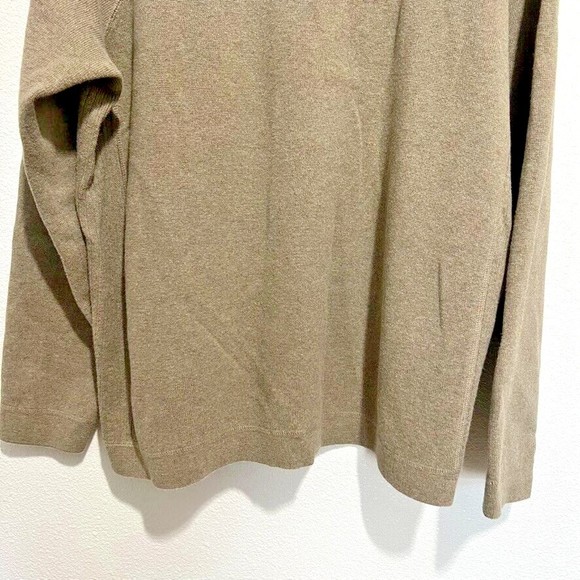 Eddie Bauer Men's Size XXL 100% Cotton Long Sleeves Pullover Sweater Brown - Picture 7 of 13